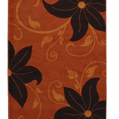 Image of Oriental Carpets & Rugs Verona Oc15 Terra/brown Rug - 120cm X 170cm