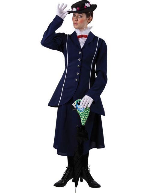 Image of Magical Nanny Costume (and Parrot Head Umbrella Cover) Extra Large