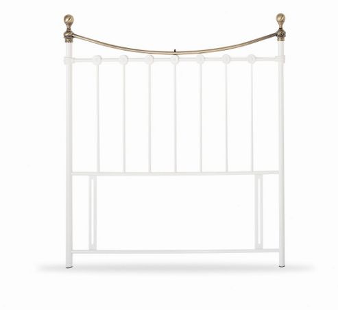 Image of Limelight Corona Metal Headboard - Super King - White