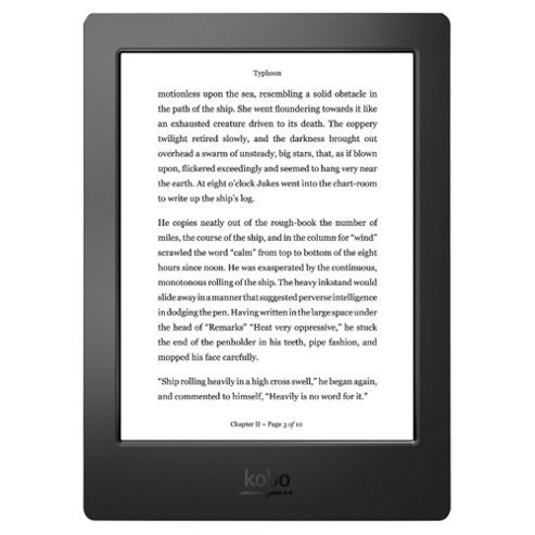 Image of Kobo Aura H2o Hd, 6.8" Touchscreen Ereader, 4gb, Wifi - Black