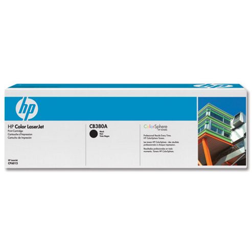 Image of Hp Cb380a Colour Laserjet Print Cartridge With Coloursphere Toner -black
