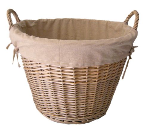 Image of Wicker Valley Lined Log Basket