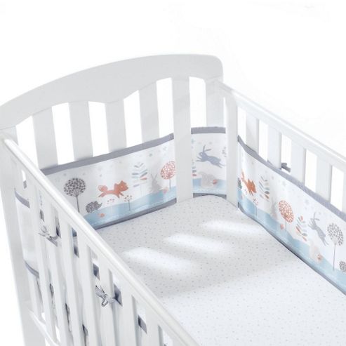 Image of Breathablebaby 4 Sided Mesh Cot Liner Enchanted Forest
