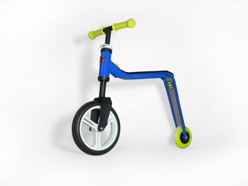 Image of Scoot & Ride Highwayfreak 2-in-1 Scooter & Balance Bike, Blue/yellow