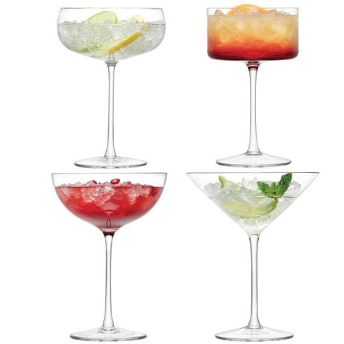 Image of Lsa Lulu Champagne/cocktail Glass Clear Assorted X 4