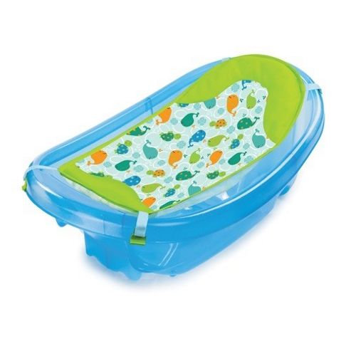 Image of Summer Infant Sparkle And Splash Newborn To Toddler Bath Tub (blue)