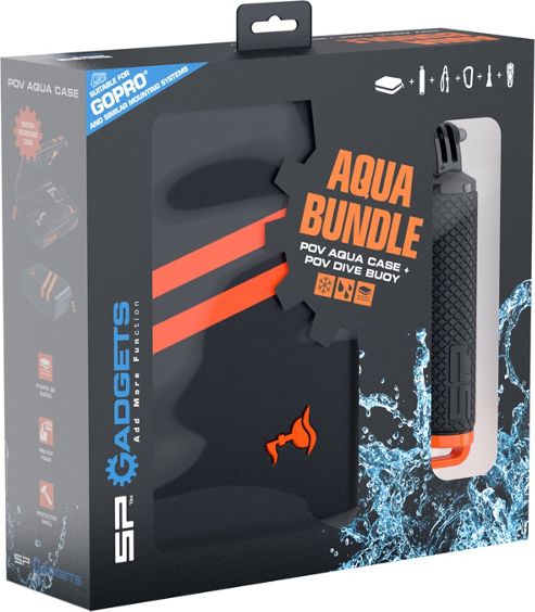 Image of Sp Aqua Bundle - Waterproof Case And Pov Dive Buoy For Gopro Cameras