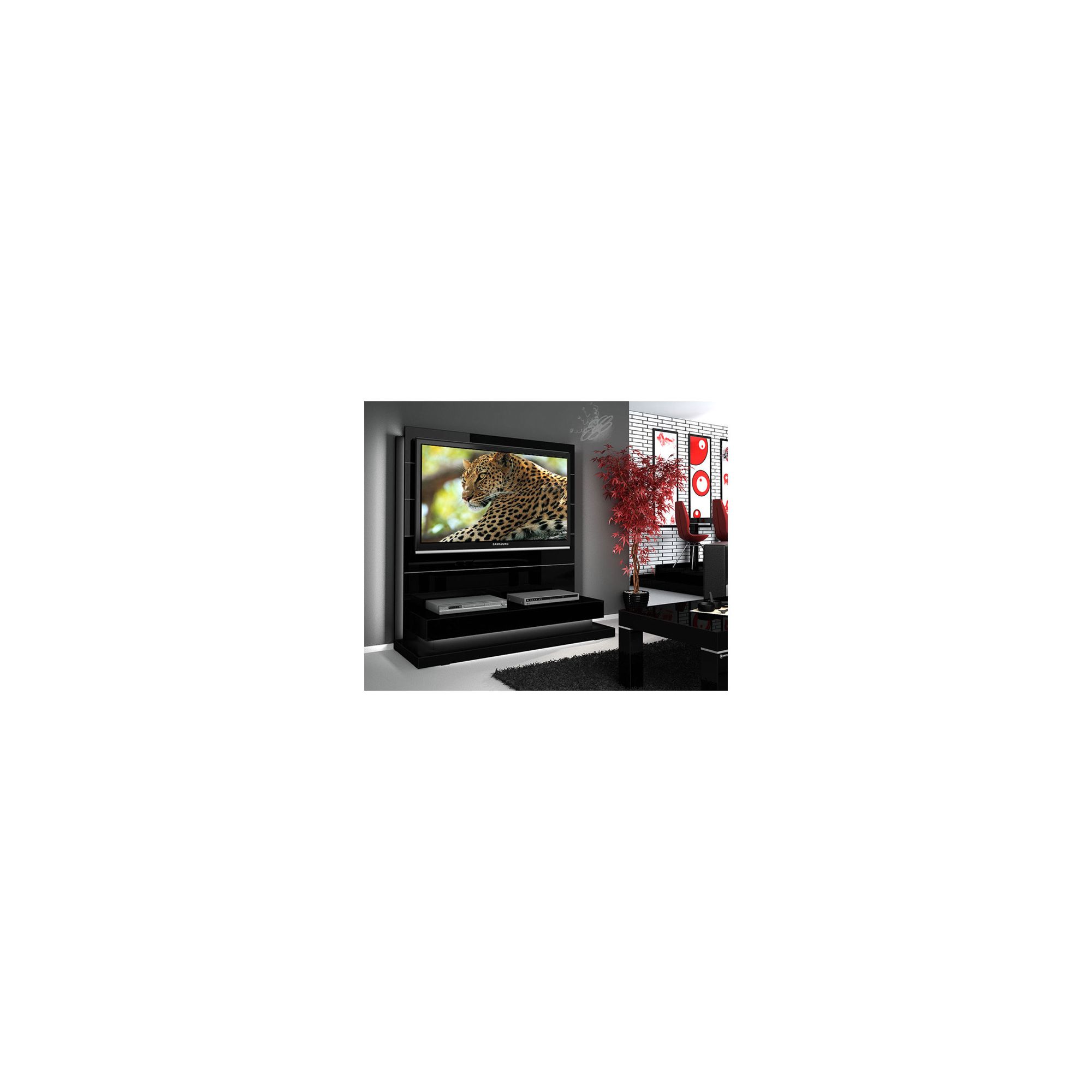 Triskom Contemporary 55'' TV Stand - Black Gloss at Tesco Direct