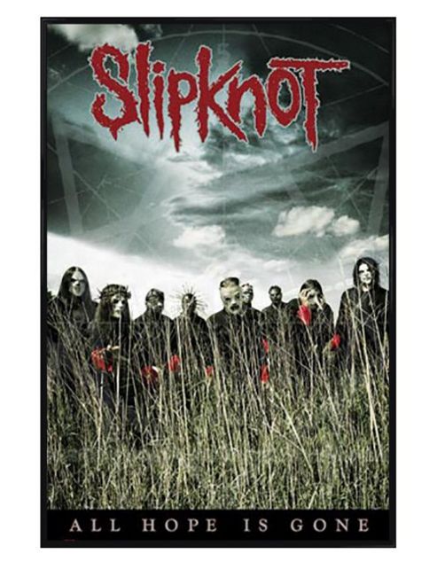 Image of Slipknot Gloss Black Framed All Hope Is Gone Poster