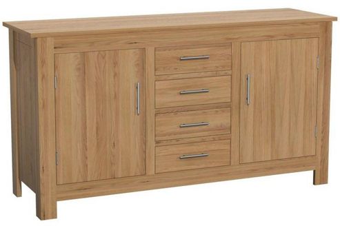 Image of Kelburn Furniture Milano Large Sideboard In Clear Satin Lacquer