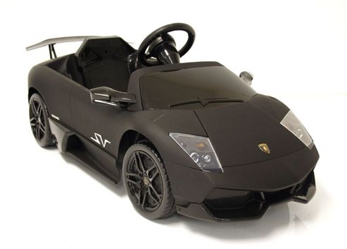 Image of Kids Electric Car Lamborghini Murci--lago 12 Volt Black Matte