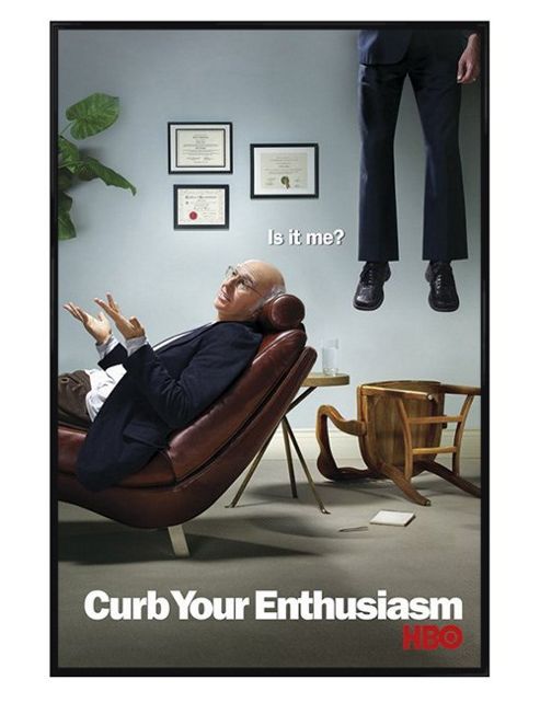 Image of Larry Davis Stars In Curb Your Enthusiasm Gloss Black Framed Is It Me? Poster