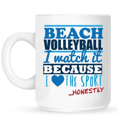 Image of Beach Volleyball Reason To Watch 10oz Ceramic Mug