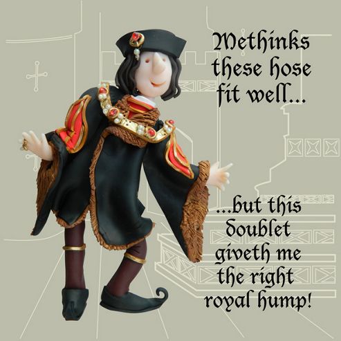 Image of Holy Mackerel Right Royal Hump Greetings Card