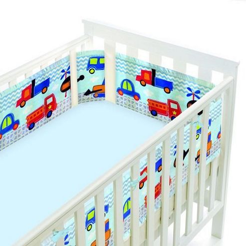 Image of Breathablebaby Mesh Cot Wrap Fashion Collection - Beep Beep