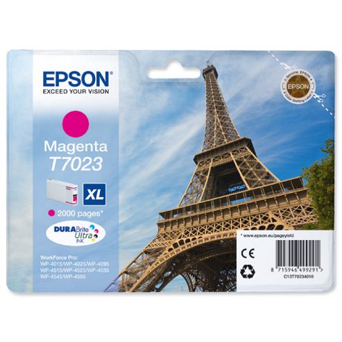 Image of Epson T7023 Standard Ink Cartridge For Epson Workforce Pro 4000 Series - Magenta