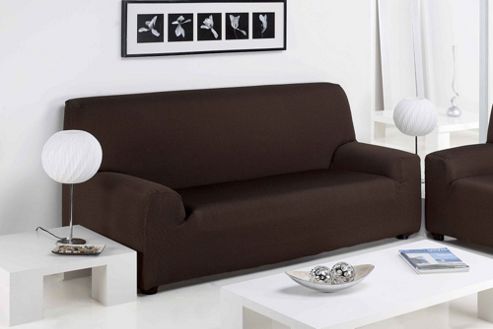 Image of Elainer Home Living Sandra 3 Seater Sofa Cover - Linen