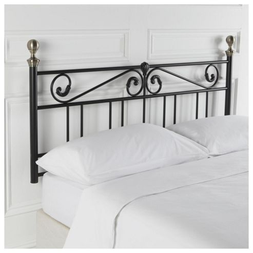 Image of Seetall Aylsham Headboard Black Double