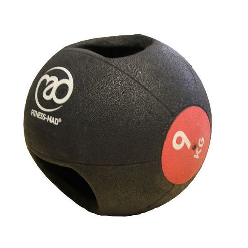 Image of Fitness-mad 9kg Double Grip Medicine Ball