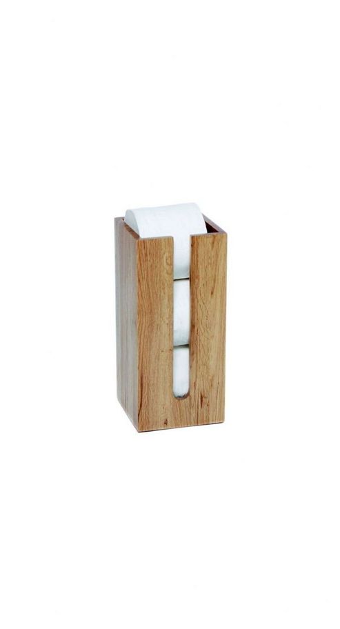 Image of Wireworks Roll Holder Mezza Box - Natural Oak