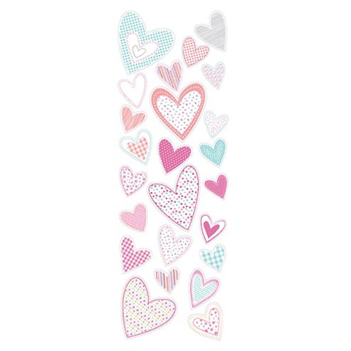 Image of Tesco Kids Patchwork Heart Stickers