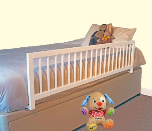 Image of Safetots Extra Wide Wooden Bed Rail White
