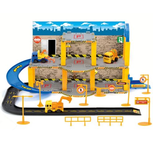 Image of Toyrific Construction Site With 3 Pull Back Vehicles