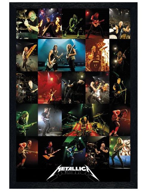 Image of Metallica Black Wooden Framed Live! Poster