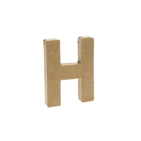 Image of Small Kraft Letter - H