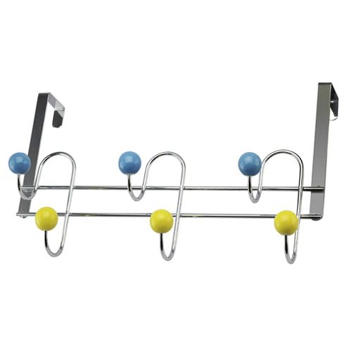 Image of Tesco Over Door Hook Blue & Yellow