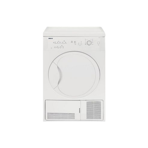 Image of Beko Dc7110w Condenser Tumble Dryer With 7kg Load & 2 Temperatures In White