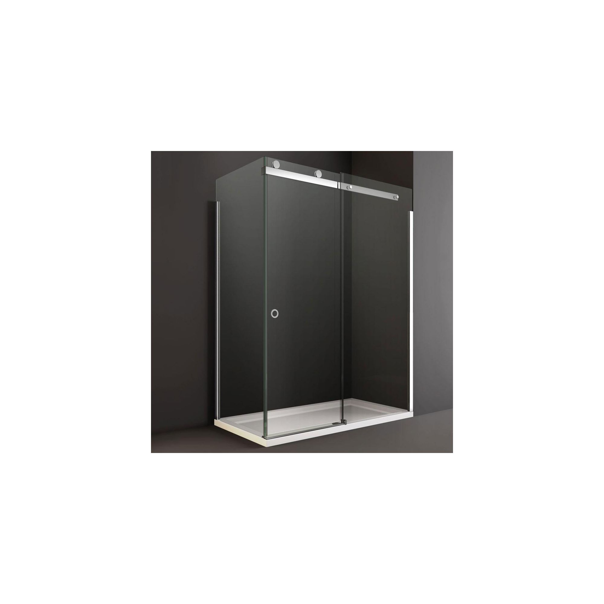 Merlyn Series 10 Sliding Shower Door, 1100mm Wide, 10mm Clear Glass, Right Handed at Tesco Direct