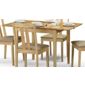 Julian Bowen Rufford Extending Dining Table in Natural - 80-120cm