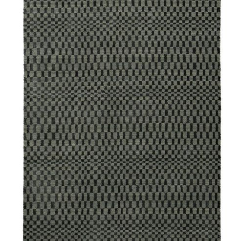 Image of Think Rugs Sonic Green/black Knotted Rug - 120 Cm X 170 Cm (3 Ft 9 In X 5 Ft 7 In)