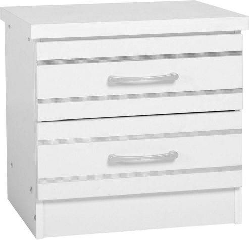 Image of Home Essence Jordan 2 Drawer Bedside Table