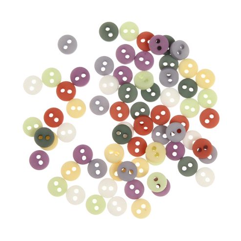 Image of Button Matchbook - Pastel Round