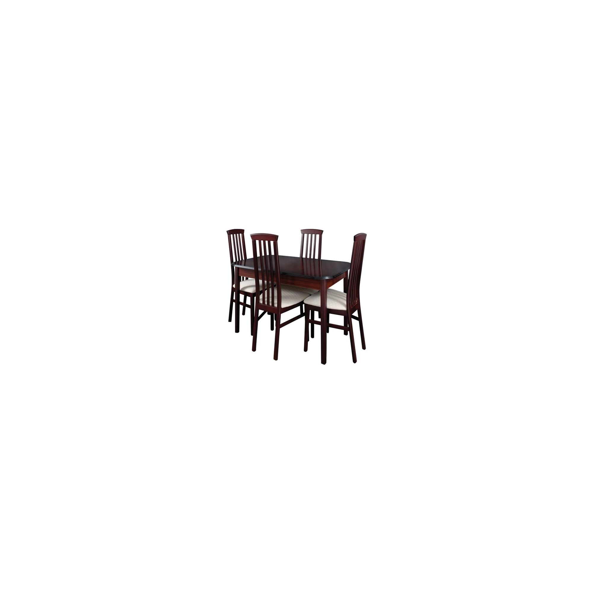 Caxton York Compact Rectangular 4 Chair Extending Dining Set in Mahogany at Tesco Direct