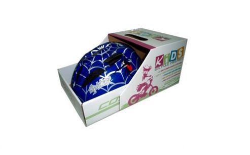 Image of Coyote Kids Spider Boys Bike Helmet Small 48-52cm
