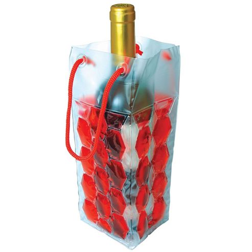 Image of Chill Gel Wine Bottle Chiller Cooler Wrap Bag