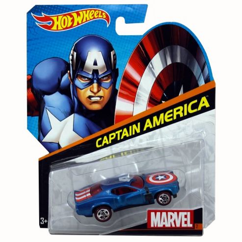 Image of Hot Wheels Marvel Cars: Captain America