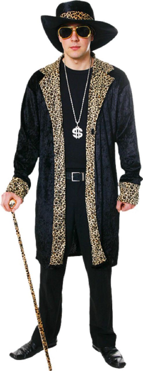 Image of Pimp Black - Adult Costume Size: 38-40