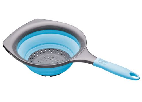 Image of Colourworks Collapsible Strainer 19cm Blue