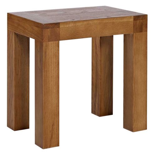 Image of Ametis Santana Rustic Oak Dressing Table Stool