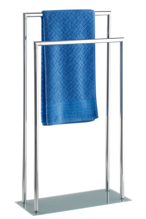 Image of Wenko Style 46cm Towel Stand In Brushed Chrome