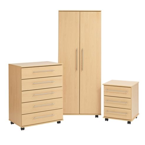 Image of Ideal Furniture New York Bedroom Collection - Beech