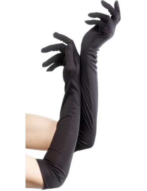 Image of Long Black Gloves