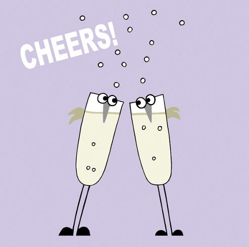 Image of Holy Mackerel Greetings Card- Cheers