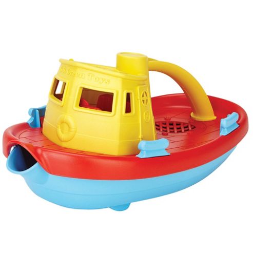 Image of Green Toys Tug01r-y Tugboat (yellow)