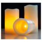 Frostfire 3 unscented wax candles with RC and timer 6005