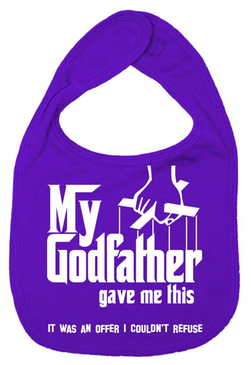 Image of Dirty Fingers My Godfather Gave Me Offer I Couldn't Refuse Bib Purple